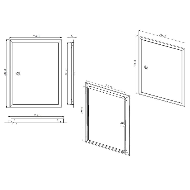 Hooldusluuk Haushalt SP3040, 296 mm x 396 mm