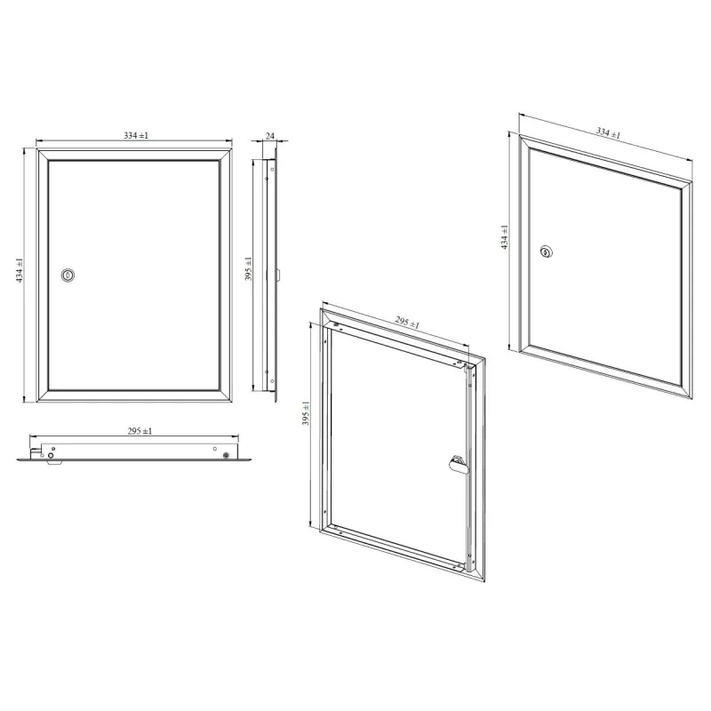 Revīzijas lūka Haushalt SP3040, 296 mm x 396 mm