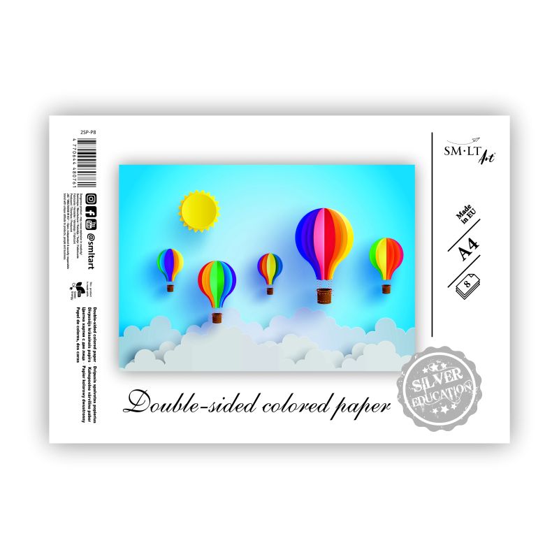 Papīra krāsadivi abām pusēm 8l-a4 2sp-p8