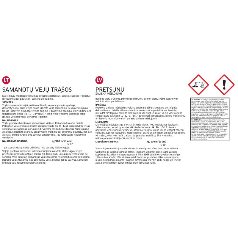 Mēslojums zālienam pretsūnu 15kg