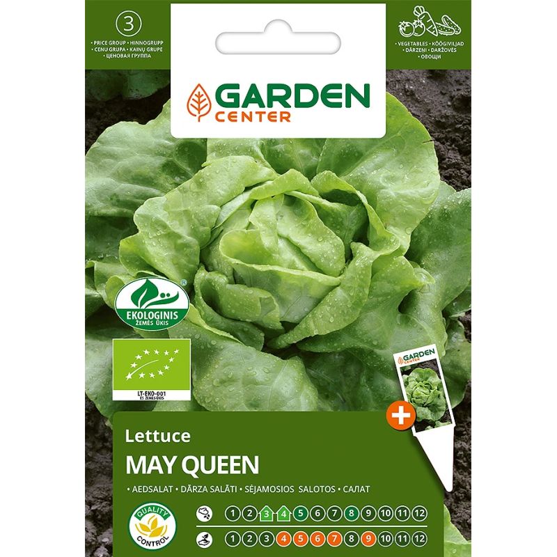 Sēklas dārzeņu eko salāti may queen gc
