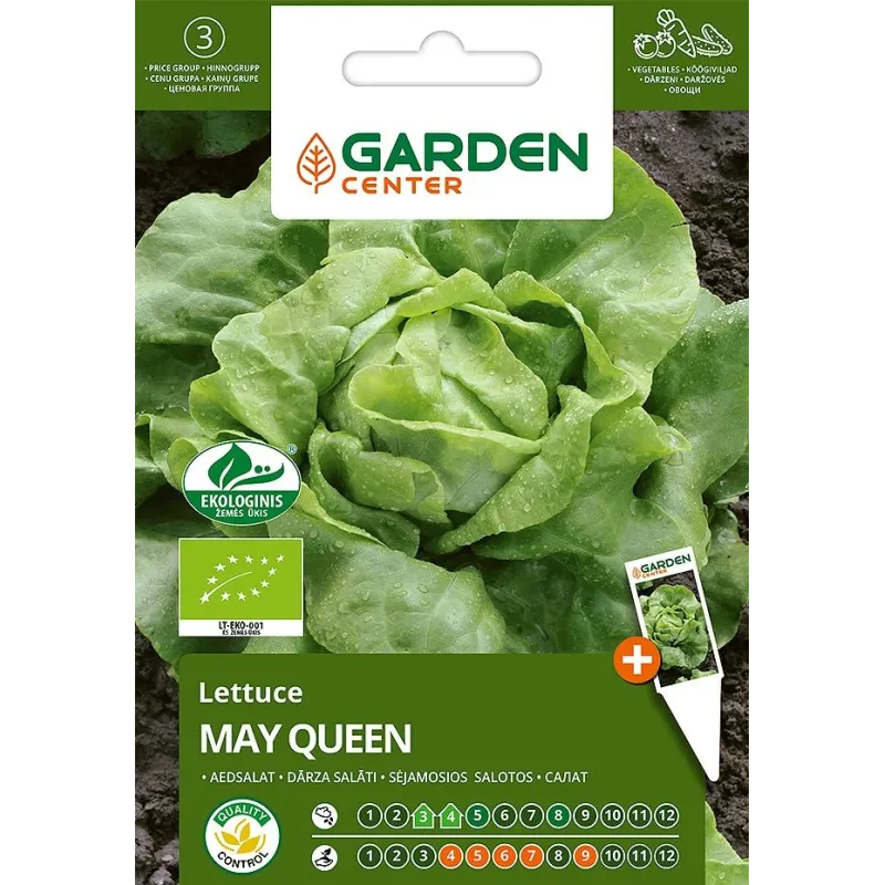 Sēklas Garden Center, salāti May Queen, 1 g