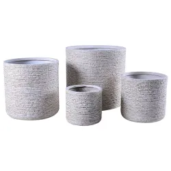 Lillepott Domoletti LT13963-3S, keraamiline-savi, hele pruun v.