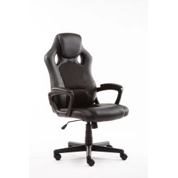 Рабочее кресло Domoletti 2324A, 50 x 51 x 109.5 - 119.5 см, черный цв.