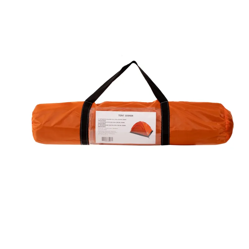 Keturvietė palapinė 103404, oranžinė sp., 210 cm x 210 cm x 130 cm