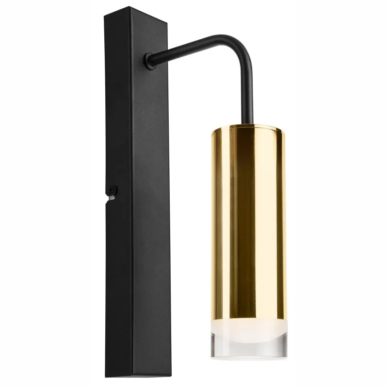 Lampa sienas sol km-1.124 e27 zelta