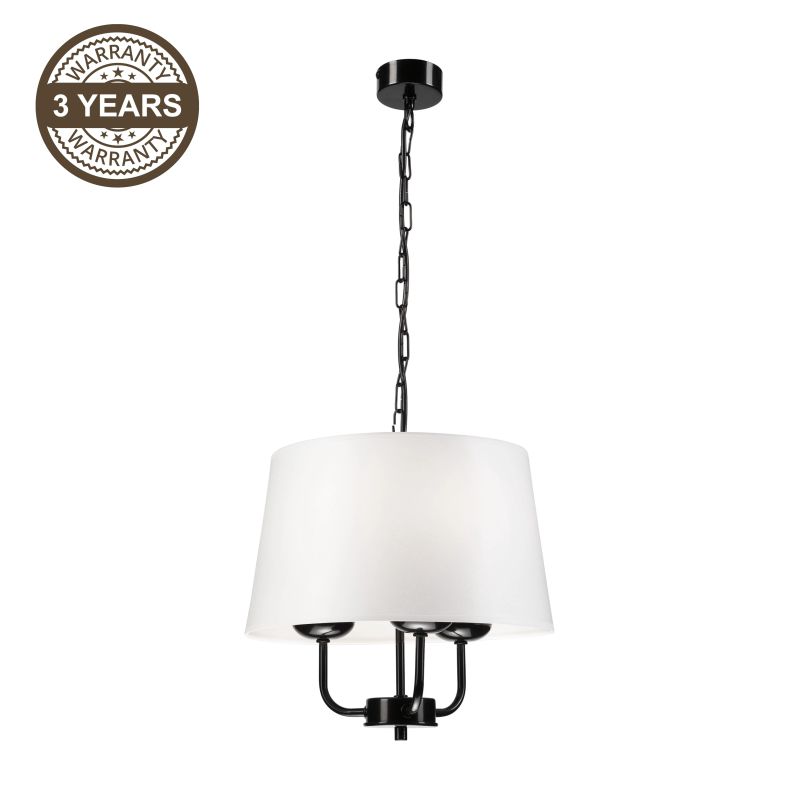 Lampa gr. amy lm-3.148 3xe27 melna