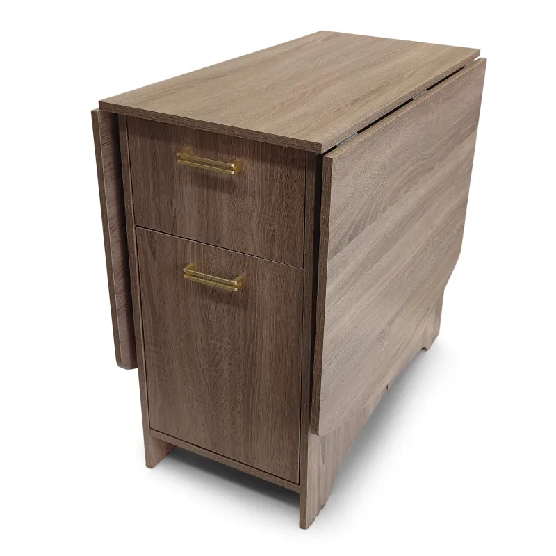 Galds izvelkams Domoletti, ozola krās., 40 - 160 cm x 80 cm x 75 cm