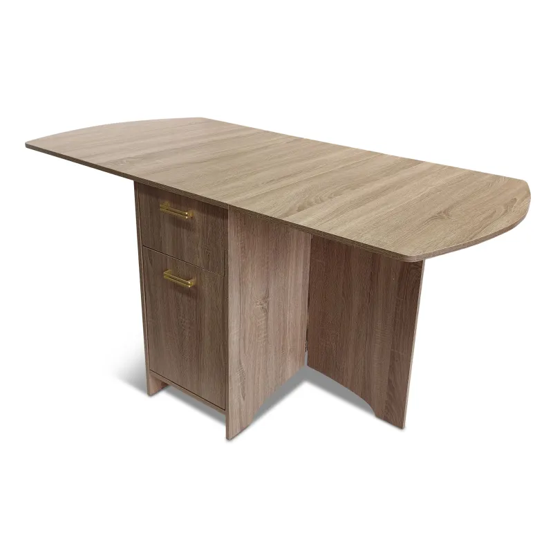 Galds izvelkams Domoletti, ozola krās., 40 - 160 cm x 80 cm x 75 cm