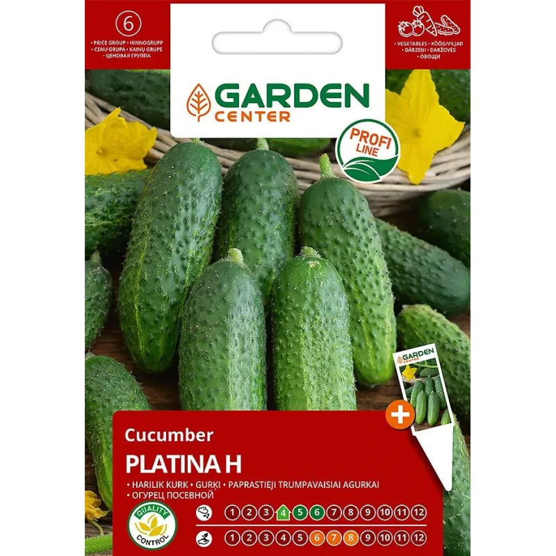 Sēklas Garden Center, gurķi PLATINA H, 0.5 g