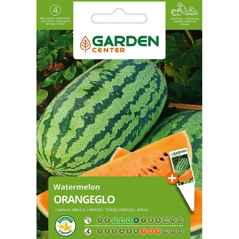 Sēklas Garden Center, arbūzi ORANGEGLO, 1 g