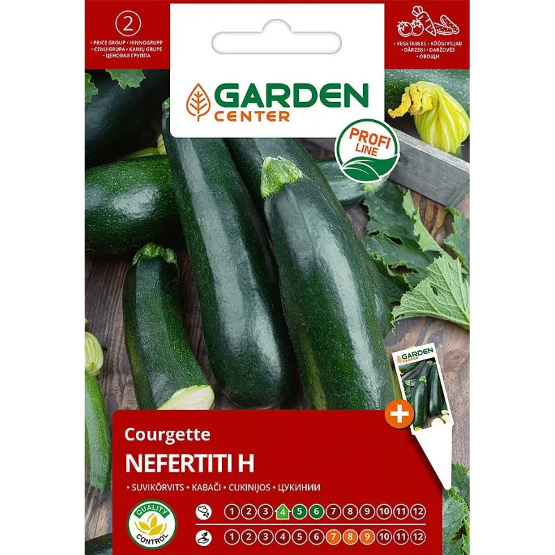 Sēklas Garden Center, cukīnī NEFERTITI H, 1.5 g