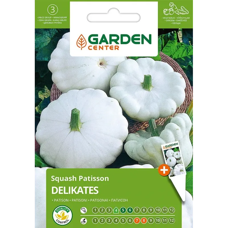 Sēklas Garden Center, patisoni DELIKATES, 1 g