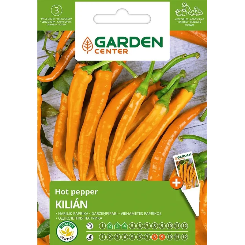 Sēklas Garden Center, asais pipars KILIAN, 0.1 g