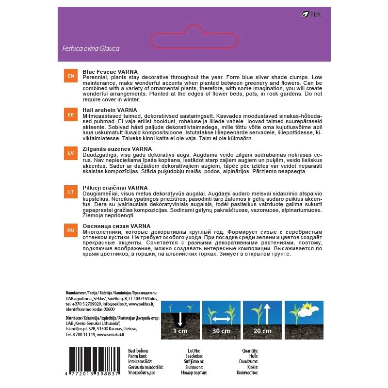 Sēklas ziedu auzenes varna 0.5g