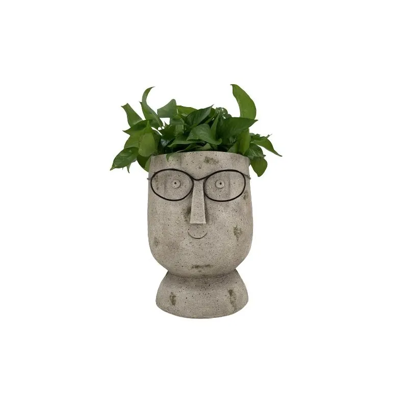 Dekoratīvais puķu pods Seja Garden Center NFQ2202043, 25 cm x 25 cm x 32 cm, pelēka