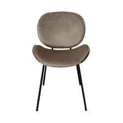 Стул для столовой Domoletti DN-723-1, кремовый-светло-коричневый, 0.53 см x 0.5 см x 0.83 см