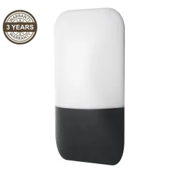 Sieninis lauko šviestuvas Domoletti Flik GL17208, 9W, LED, IP65, juoda sp., 6.6 cm x 22.2 cm