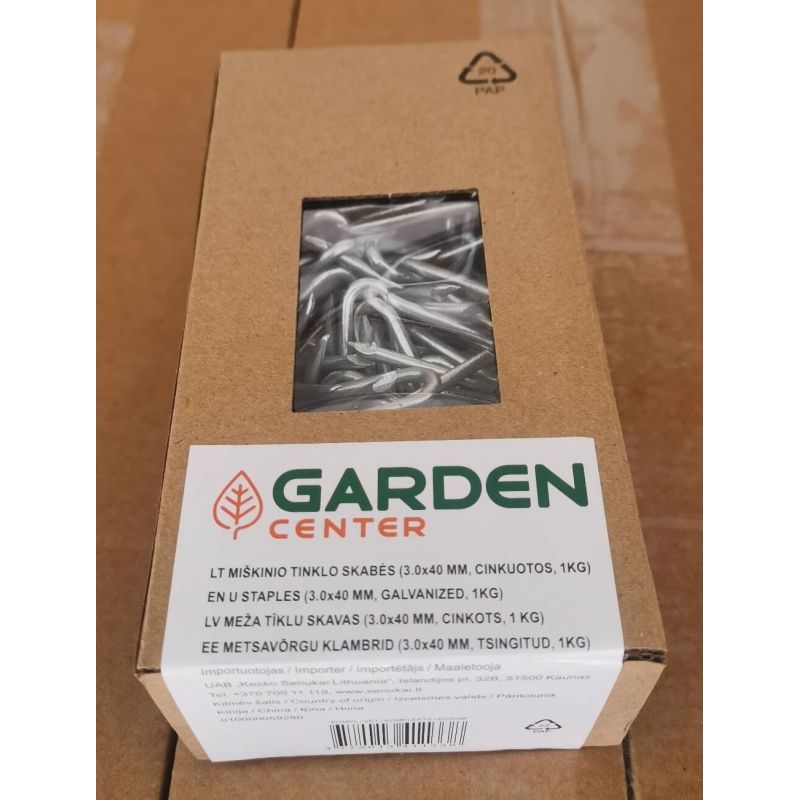 Skavas meža tīkla nost 40x3.0mm cink 1kg