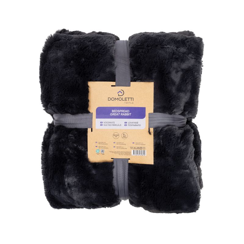 Pārsegs gult.gr.rabbit 150x200cm antr.