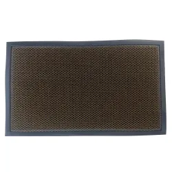 Uksematt Domoletti 3D, must-oranž, 40 cm x 60 cm x 1 cm