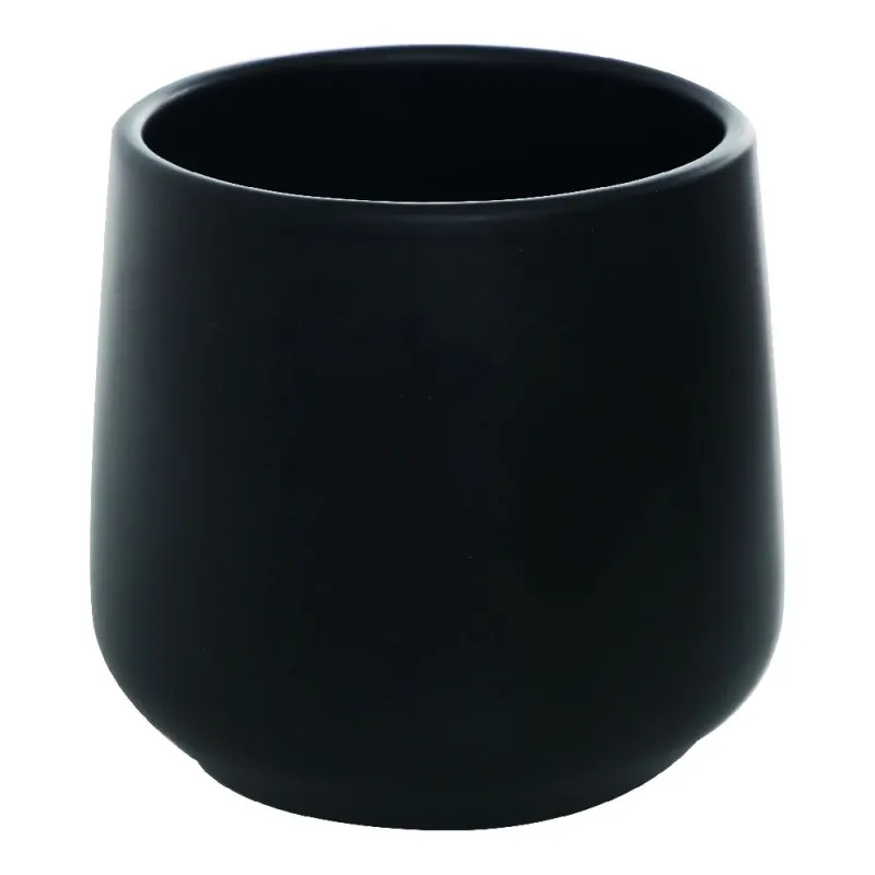 Puķu pods Domoletti Saturn, keramika, melna