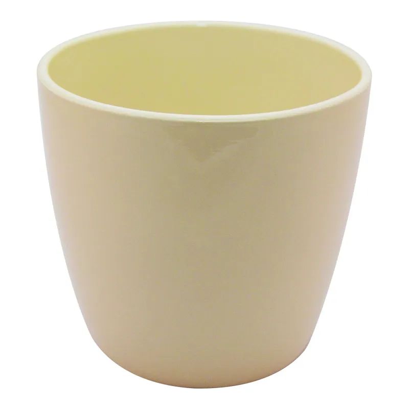 Puķu pods Domoletti Emi, keramika, dzeltena