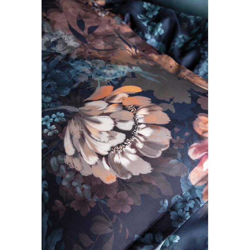 Комплект постельного белья Domoletti MELODIA, синий-oранжевый, 140 x 200 cm