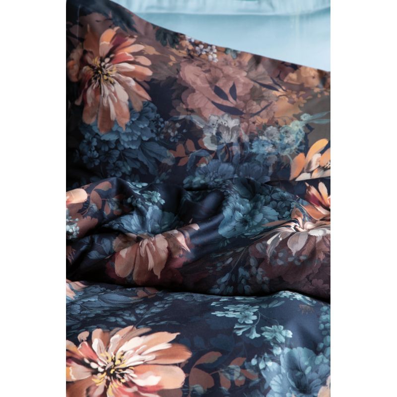 Voodipesukomplekt Domoletti MELODIA, sinine-oranž, 140 x 200 cm