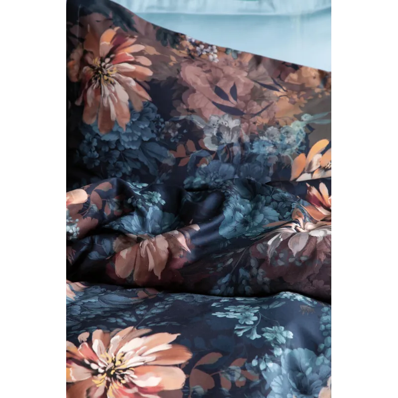 Gultas veļas komplekts Domoletti MELODIA, zila-oranža, 140 x 200 cm