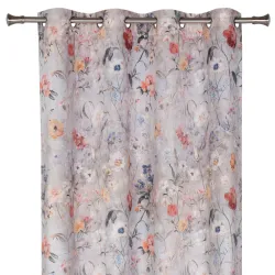 Nakts aizkari Domoletti GEORGIA, pelēka-gaiši rozā, 140 cm x 260 cm