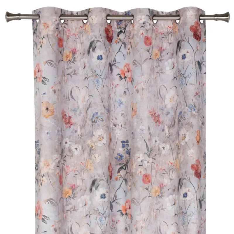 Naktinė užuolaida Domoletti GEORGIA, pilka sp.-šviesiai rožinė sp., 140 cm x 260 cm