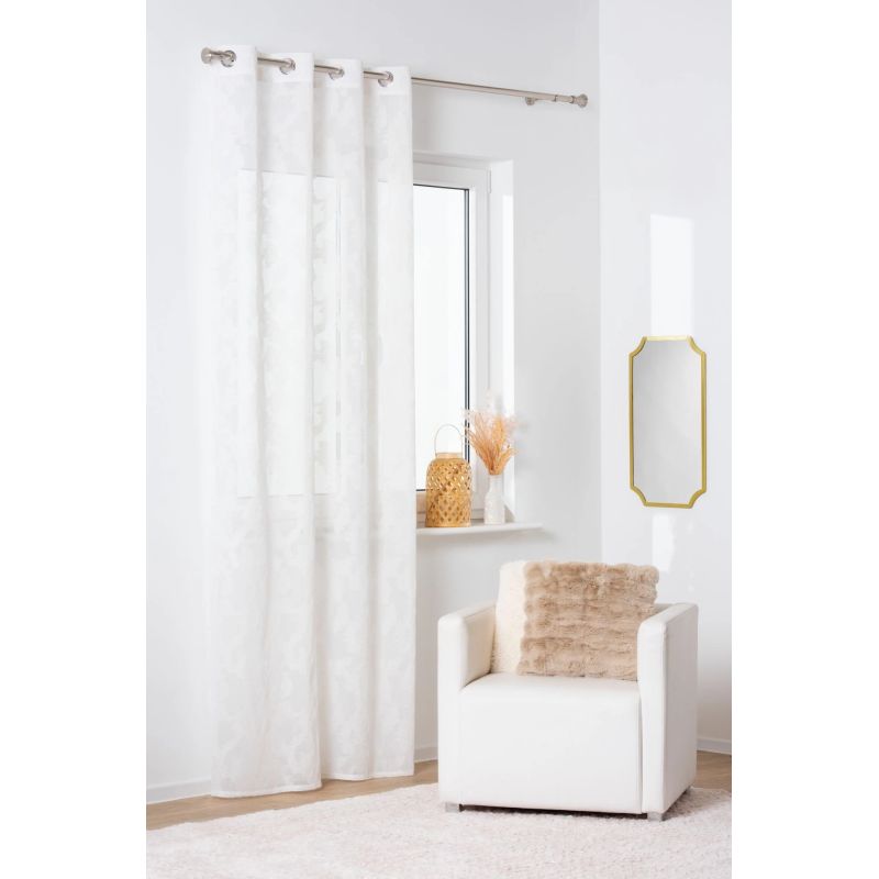 Aizkars pilea 140x260 gredzeni balts d