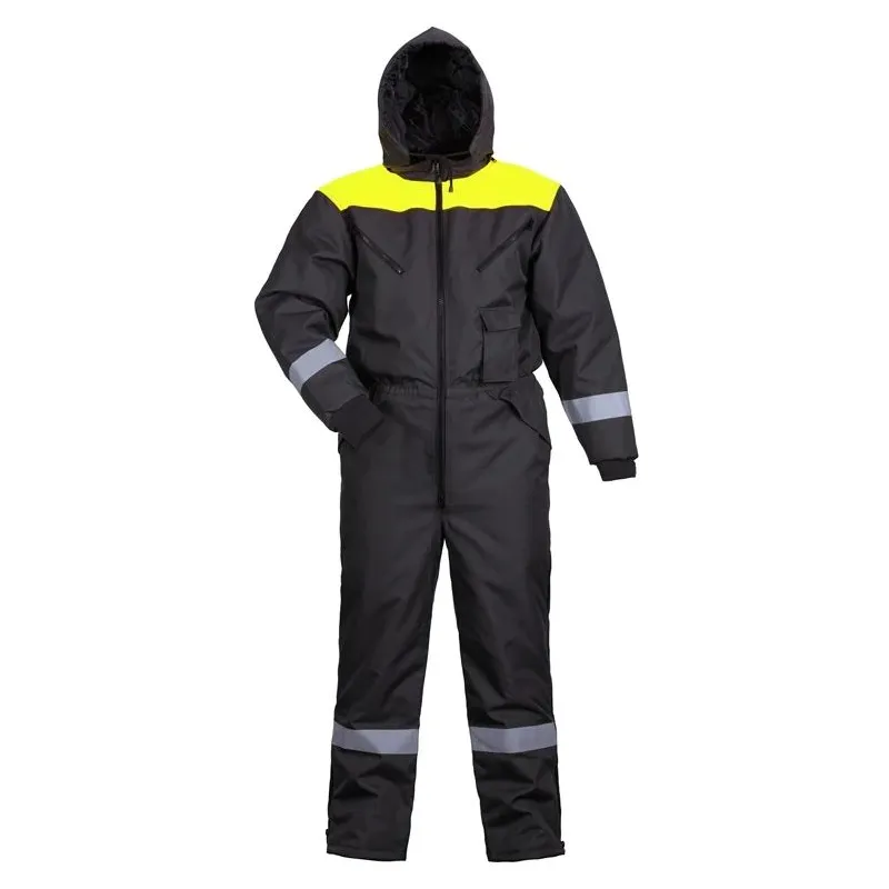 Darba kombinezons Baltic Canvas FB-8906XXL, melna krās.-dzeltena krās., XXL izmērs