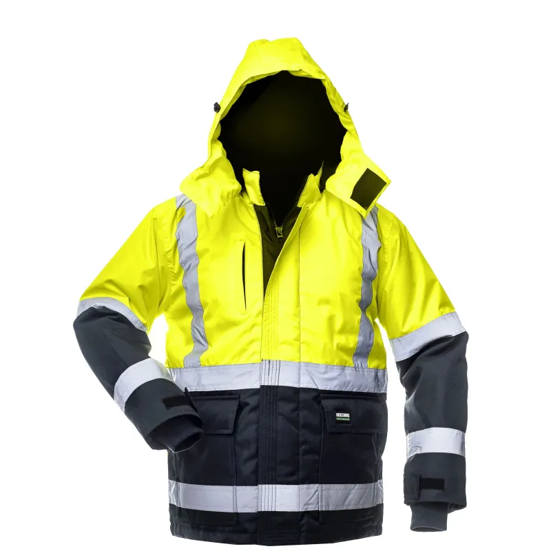 Darba jaka Baltic Canvas HI-VIS FB-8946 M, zila krās.-melna krās.-dzeltena krās., M izmērs