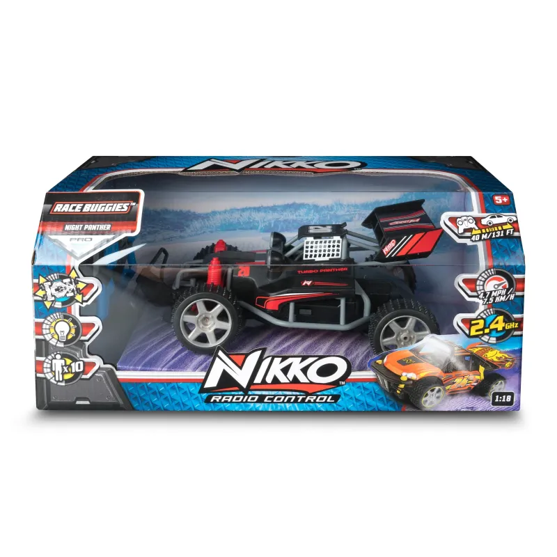 NIKKO Radio control vehicle Race buggie with lights, scale 1:18