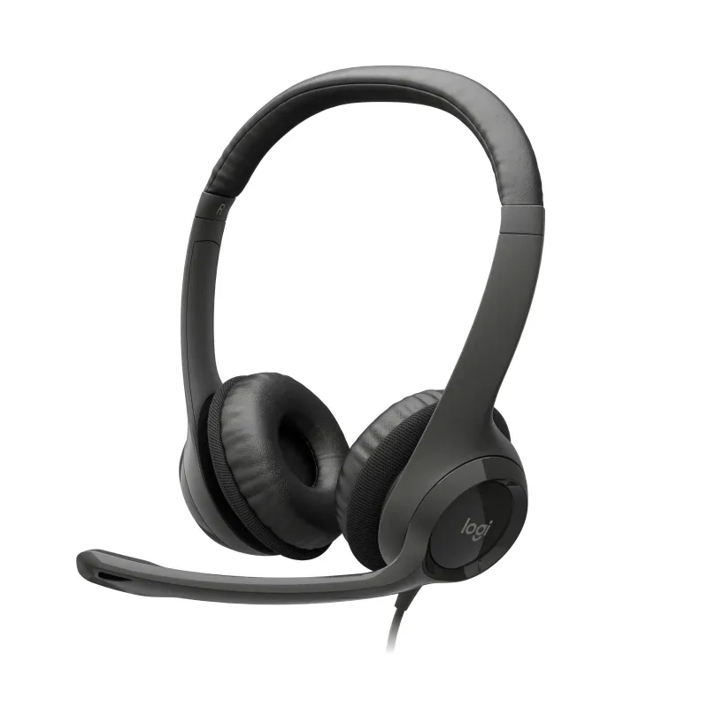Logitech H390 USB Computer-Headset Black ,981-000406,