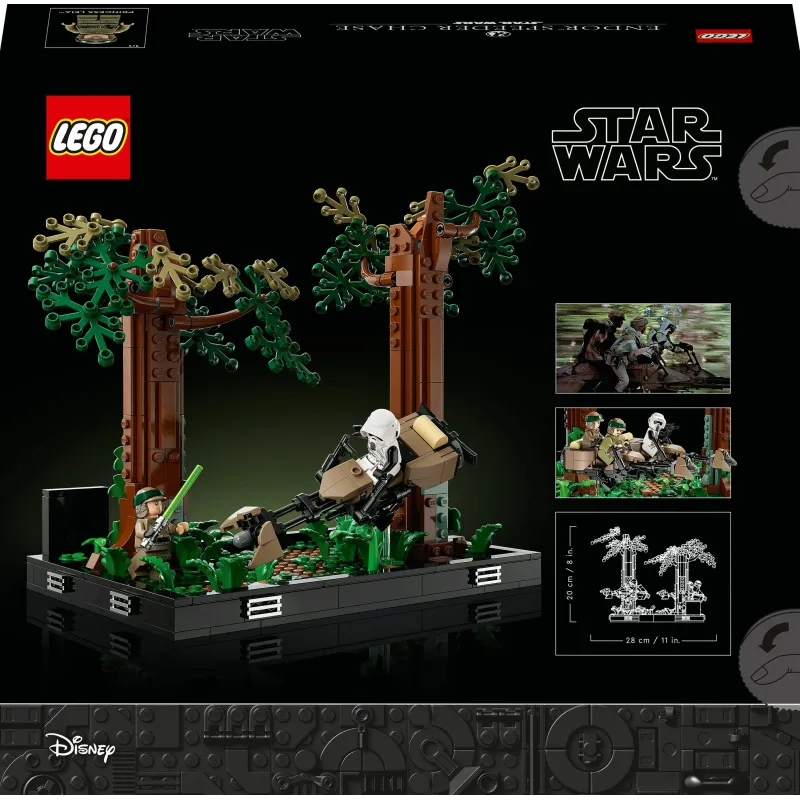 Konstruktors LEGO Star Wars Diorāma: Endor ātrgaitas pakaļdzīšanās 75353, 608 gab.