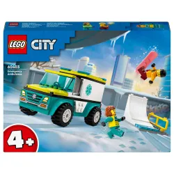 Konstruktors LEGO City Great Vehicles Ātrās palīdzības auto un snovotājs 60403
