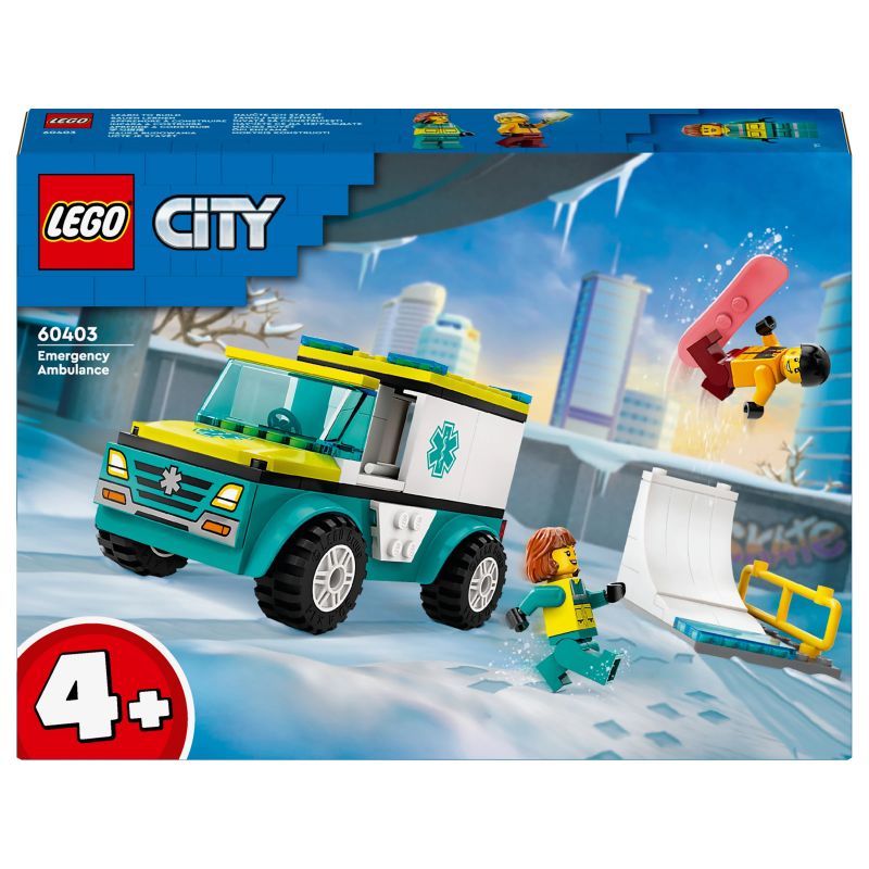 Konstruktors LEGO City Great Vehicles Ātrās palīdzības auto un snovotājs 60403