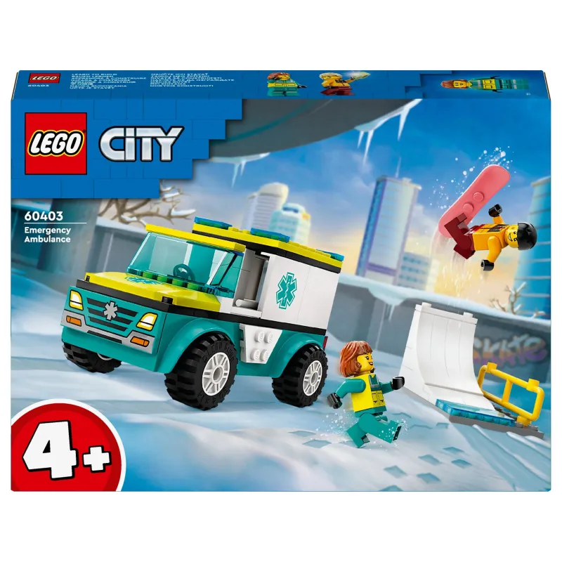 Konstruktors LEGO City Great Vehicles Ātrās palīdzības auto un snovotājs 60403