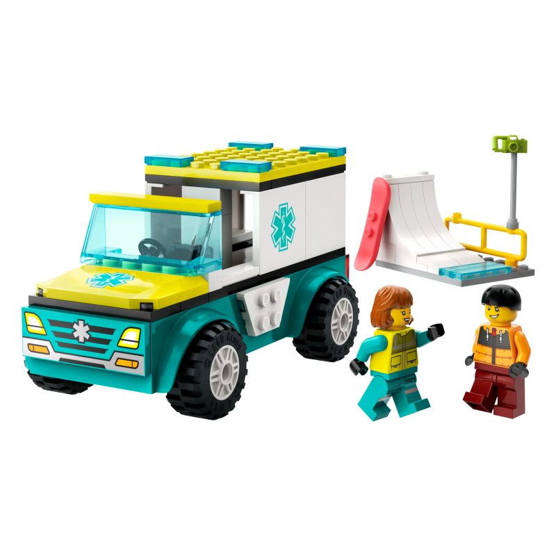 Konstruktors LEGO City Great Vehicles Ātrās palīdzības auto un snovotājs 60403