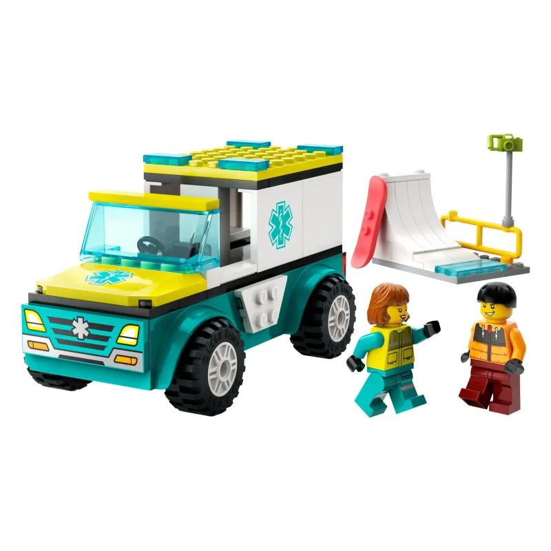 Konstruktors LEGO City Great Vehicles Ātrās palīdzības auto un snovotājs 60403