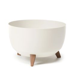 Plastm. puķu pods bowl roma 400 krēmkr.