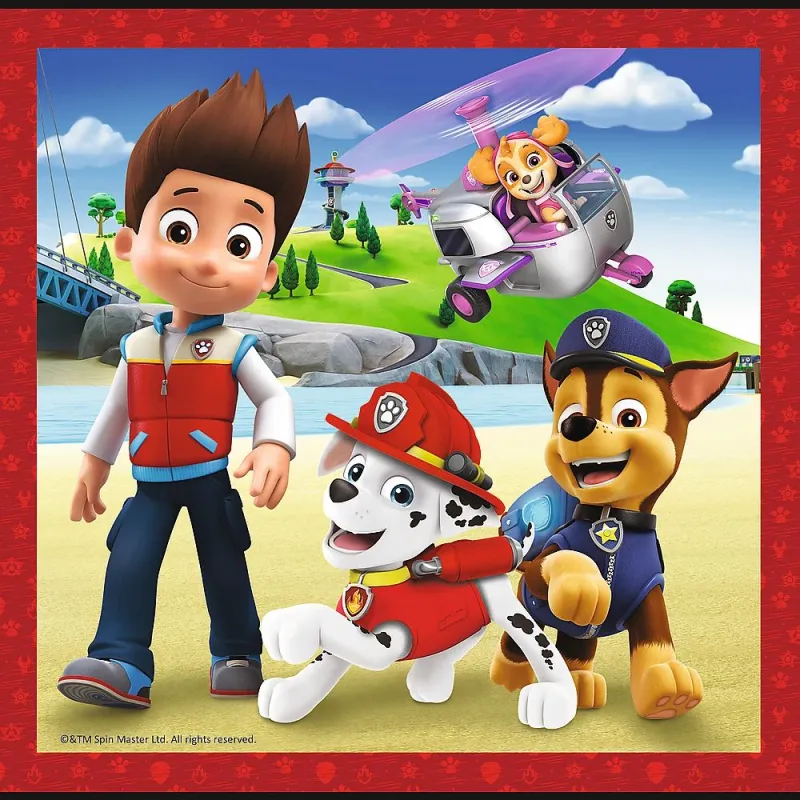 TREFL PAW PATROL Pužļu komplekts 3 in1