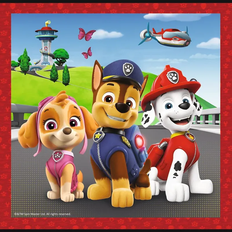 TREFL PAW PATROL Pužļu komplekts 3 in1