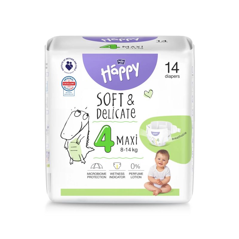 Autiņb. happy maxi 8-14kg izm4 14gab