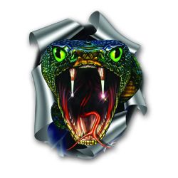 Auto uzlīme kobra 20x17cm