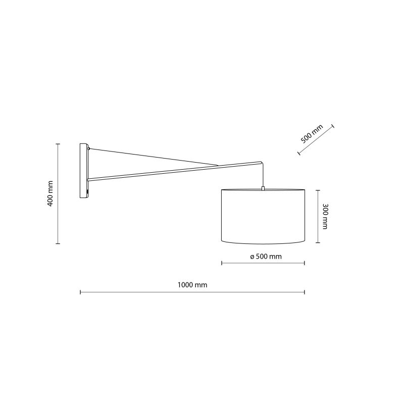 Lampa sienas glorii e27 15w