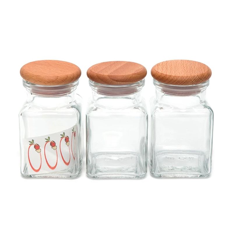 Набор баночек для специй Practic 002688, прозрачный цв.-коричневый цв., 150 мл